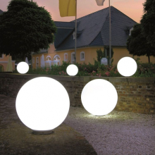  - Snowball 30, venkovní svítidlo ve tvaru bílé koule pro pevné ukotvení, Epstein-Design