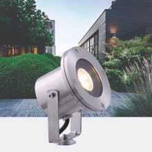  - Arigo LED 3W, 12V, IP68 zahradní nerezový LED reflektor, 3000K, Garden Lights