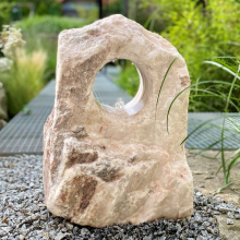 Jedinečný kámen s průzorem zahradní fontána 