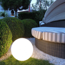  - Snowball 30 cm, venkovní svítidlo ve tvaru bílé koule, záruka 10 let na UV stabilitu, Epstein-Design