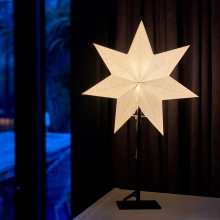 Interiérová stolní lampička hvězda 