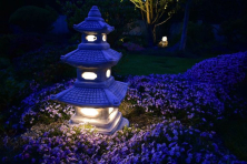 Japonský domeček s LED světlem - detail 